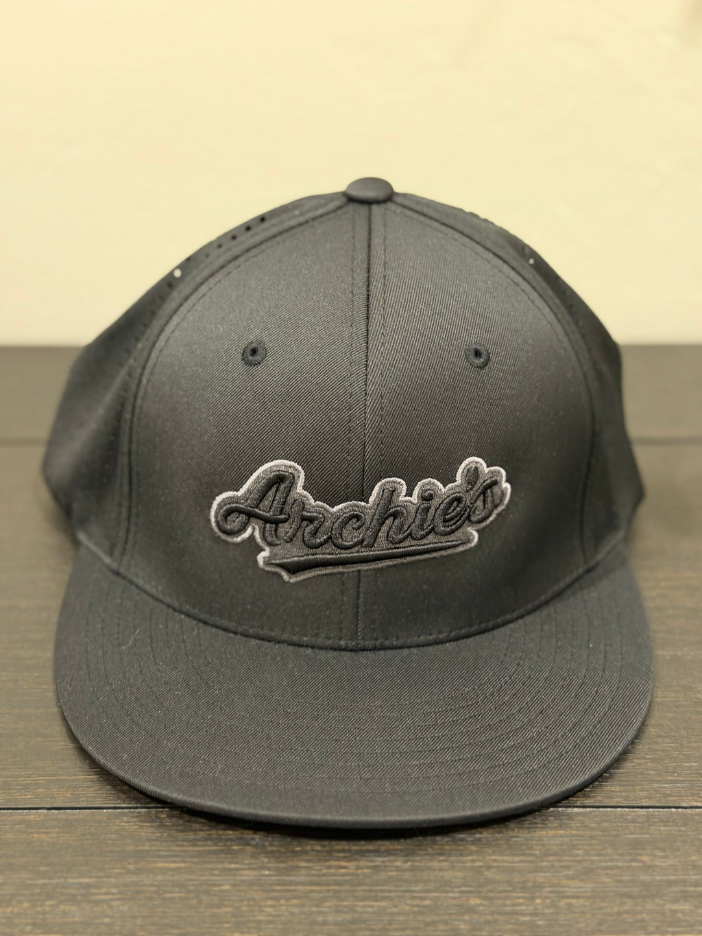 Archie’s flex fit hat available in3 colors  pink, black & gray