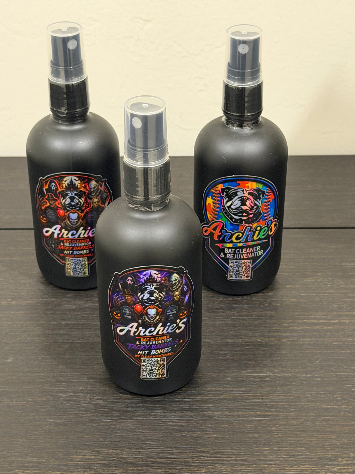 Archie's Bat Cleaner & Rejuvenator – 3-Pack of 4oz bottles - 12oz total
